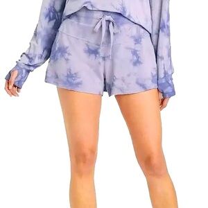 JoyLab Purple Washed French Terry Shorts - XS